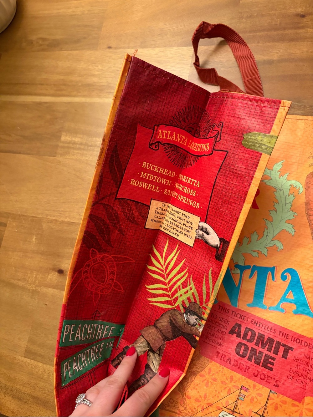 Trader Joe’s Atlanta Reusable Grocery Tote - Picture 5 of 5